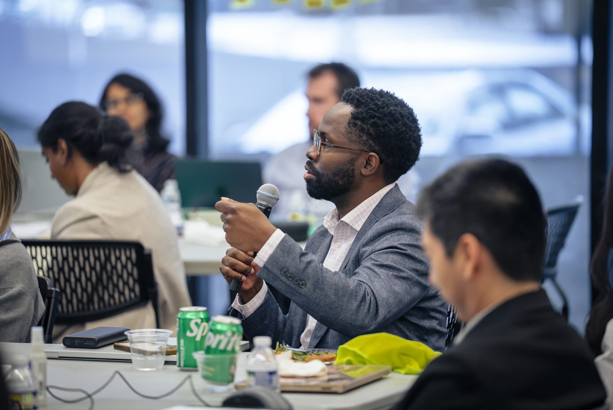 Victor B. George engaging with participants at the Consumer Reports Fairness by Design Tech Sprint, Atlanta, April 2026